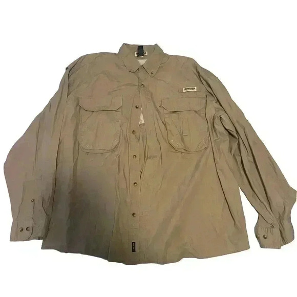 Magellan Sportswear Hunting Shirt Mens 3XL Lake Fork Long Sleeve Brown - Picture 1 of 6